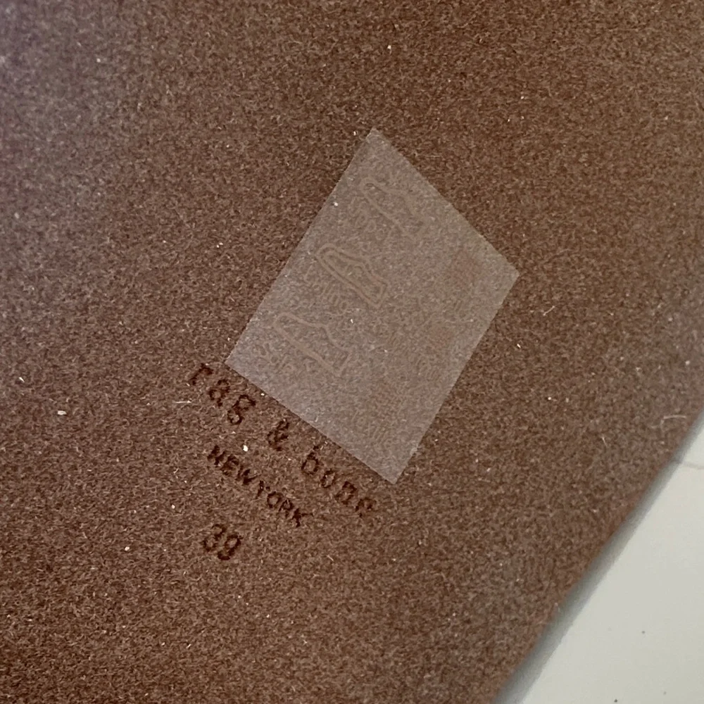 rag & bone Olive Green Woven Platform Slide Sandals - Picture 7 of 7